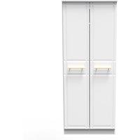 Ready Assembled 2 U Hereford 2 Door Wardrobe with Shelf & Hang(Ready Assembled) in White