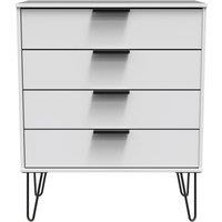 Ready Assembled 2 U Fuji 4 Drawer Chest (Ready Assembled) in White