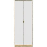 Ready Assembled 2 U Chevron 2 Door Wardrobe (Ready Assembled) in Off-White