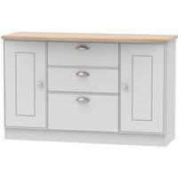 Ready Assembled 2 U Albert 2 Door 3 Drawer Sideboard (Ready Assembled) in Grey