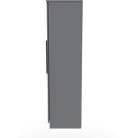 Ready Assembled 2 U Howard Tall 6 Door 2 Drawer 2 Mirror Wardrobe (Ready Assembled) in Dark Grey