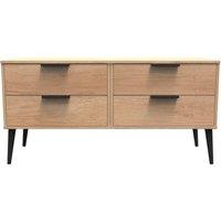 Ready Assembled 2 U Fuji 4 Drawer Bed Box (Ready Assembled) in Natural