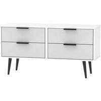 Ready Assembled 2 U Fuji 4 Drawer Bed Box (Ready Assembled) in Mid Grey
