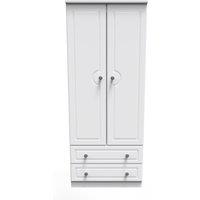 Ready Assembled 2 U Kendal 2 Door 2 Drawer Wardrobe (Ready Assembled) in Off-White