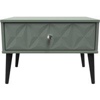 Ready Assembled 2 U Toledo 1 Drawer Wide Side Table (Ready Assembled) in Pale Green