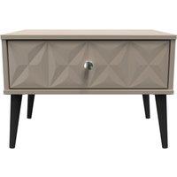 Ready Assembled 2 U Toledo 1 Drawer Wide Side Table (Ready Assembled) in Light Brown