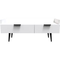 Ready Assembled 2 U Fuji 2 Drawer TV Unit (Ready Assembled) in White