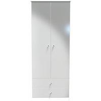 Ready Assembled 2 U Taunton 2 Door 2 Drawer Wardrobe (Ready Assembled) in Mid Grey