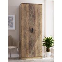 Ready Assembled 2 U Fuji 2 Door Wardrobe (Ready Assembled) in Dark Brown