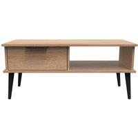 Ready Assembled 2 U Fuji 1 Drawer Coffee Table (Ready Assembled) in Natural