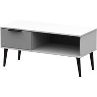 Ready Assembled 2 U Fuji 1 Drawer Coffee Table (Ready Assembled) in Mid Grey