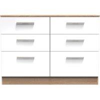 Ready Assembled 2 U Trent 6 Drawer Wide Chest (Ready Assembled) in White