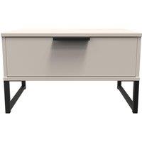 Ready Assembled 2 U Fuji 1 Drawer Side Table (Ready Assembled) in Taupe