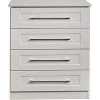 Ready Assembled 2 U Ripon 4 Drawer Chest (Ready Assembled) in Light Grey