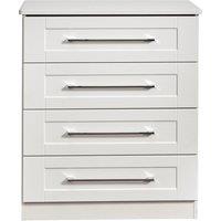Ready Assembled 2 U Ripon 4 Drawer Chest (Ready Assembled) in White
