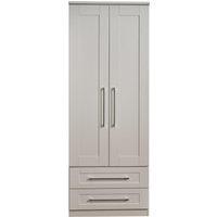 Ready Assembled 2 U Ripon 2 Door 2 Drawer Wardrobe (Ready Assembled) in Taupe