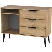 Ready Assembled 2 U Fuji 3 Drawer TV Unit (Ready Assembled) in Natural