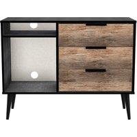 Ready Assembled 2 U Fuji 3 Drawer TV Unit (Ready Assembled) in Walnut