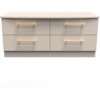 Ready Assembled 2 U Helmsley 4 Drawer Bed Box (Ready Assembled) in Taupe