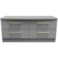 Ready Assembled 2 U Helmsley 4 Drawer Bed Box (Ready Assembled) in Dark Grey