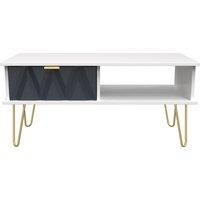 Ready Assembled 2 U Dallas 1 Drawer Coffee Table (Ready Assembled) in Dark Blue