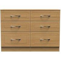 Ready Assembled 2 U Stafford 6 Drawer Wide Chest (Ready Assembled) in Natural