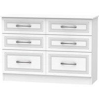 Ready Assembled 2 U Stafford 6 Drawer Wide Chest (Ready Assembled) in White