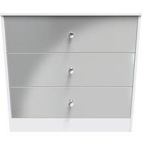 Ready Assembled 2 U Taunton 3 Drawer Chest (Ready Assembled) in Mid Grey