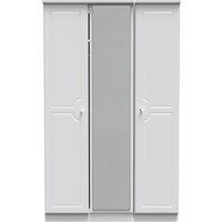 Ready Assembled 2 U Stratford Triple Mirror Wardrobe (Ready Assembled) in White