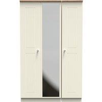 Ready Assembled 2 U Albert Triple Mirror Wardrobe (Ready Assembled) in Cream