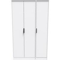 Ready Assembled 2 U Fuji 3 Door Wardrobe (Ready Assembled) in White