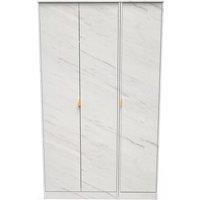 Ready Assembled 2 U Fuji 3 Door Wardrobe (Ready Assembled) in Off-White