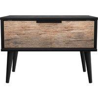 Ready Assembled 2 U Fuji 1 Drawer Side Table (Ready Assembled) in Walnut