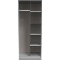 Ready Assembled 2 U Madrid Open Wardrobe (Ready Assembled) in Dark Grey