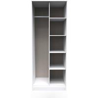 Ready Assembled 2 U Madrid Open Wardrobe (Ready Assembled) in White