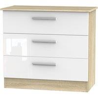 Ready Assembled 2 U Trent 3 Drawer Chest (Ready Assembled) in White