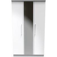 Ready Assembled 2 U Chester Triple Mirror Wardrobe (Ready Assembled) in White