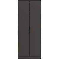Ready Assembled 2 U Fuji 2 Door Wardrobe (Ready Assembled) in Dark Grey