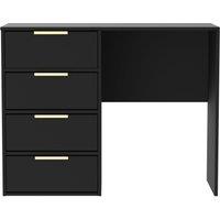 Ready Assembled 2 U Madrid 4 Drawer Vanity (Ready Assembled) in Black
