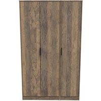 Ready Assembled 2 U Fuji 3 Door Wardrobe (Ready Assembled) in Dark Brown