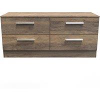 Ready Assembled 2 U Trent 4 Drawer Bed Box (Ready Assembled) in Dark Brown