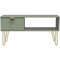 Ready Assembled 2 U Fuji 1 Drawer Coffee Table (Ready Assembled) in Pale Green