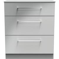 Ready Assembled 2 U Chester 3 Drawer Deep Chest (Ready Assembled) in Dark Grey