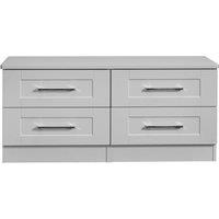 Ready Assembled 2 U Ripon 4 Drawer Bed Box (Ready Assembled) in Light Grey