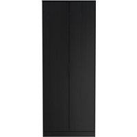 Ready Assembled 2 U Madrid 2 Door Wardrobe (Ready Assembled) in Black