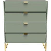 Ready Assembled 2 U Madrid 4 Drawer Chest (Ready Assembled) in Pale Green