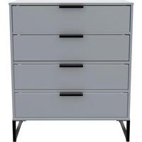 Ready Assembled 2 U Madrid 4 Drawer Chest (Ready Assembled) in Dark Grey