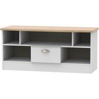 Ready Assembled 2 U Albert 1 Drawer TV & Media Unit (Ready Assembled) in Grey