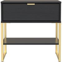 Ready Assembled 2 U Madrid Open Lamp Table (Ready Assembled) in Black