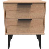 Ready Assembled 2 U Fuji 2 Drawer Bedside Cab(Ready Assembled) in Natural